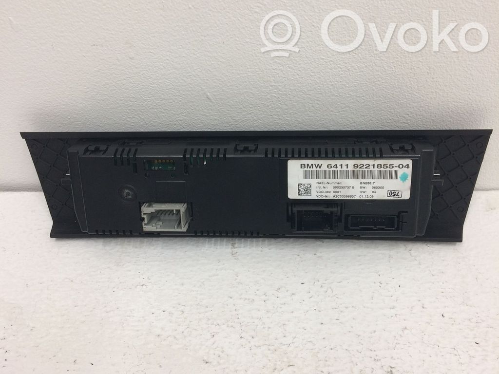BMW 3 E90 E91 Climate control unit 