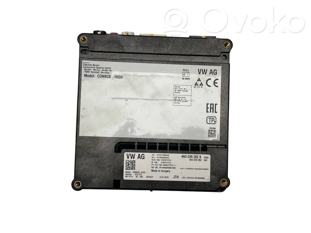 Porsche Taycan 9J1 Module, interrupteur de contrôle SOS 