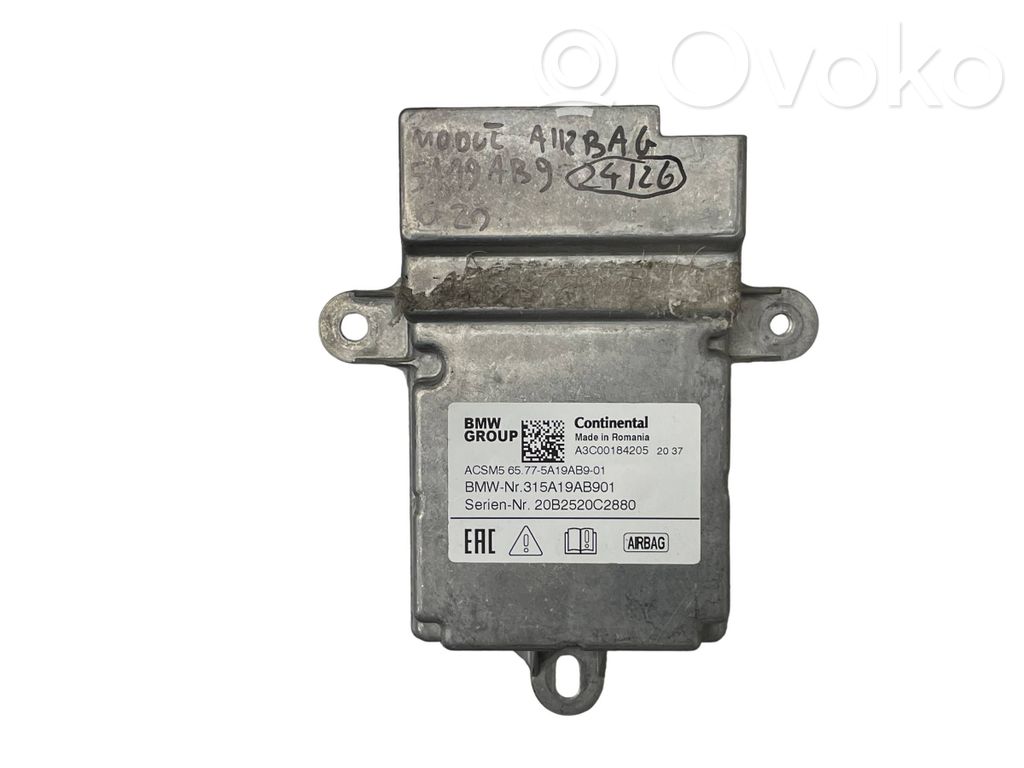 BMW 3 G20 G21 Module de contrôle airbag 