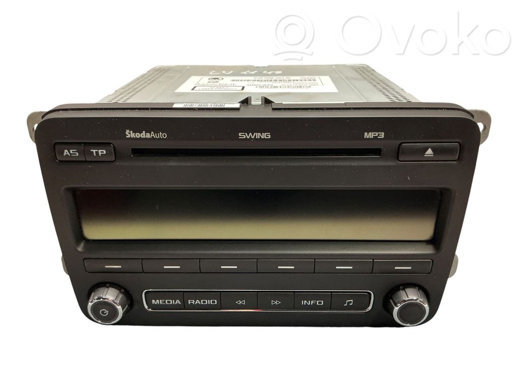 Skoda Roomster (5J) Panel / Radioodtwarzacz CD/DVD/GPS 