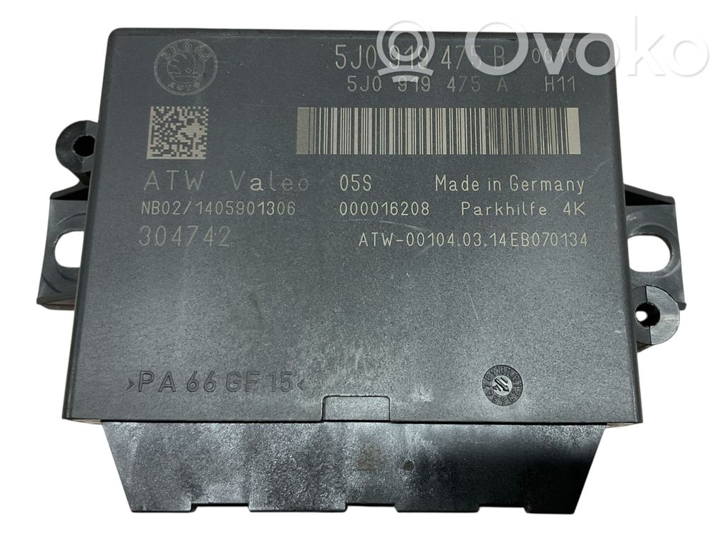 Skoda Superb B6 (3T) Parking PDC control unit/module 