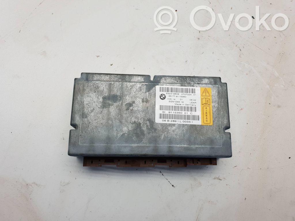BMW 7 E65 E66 Airbag control unit/module 