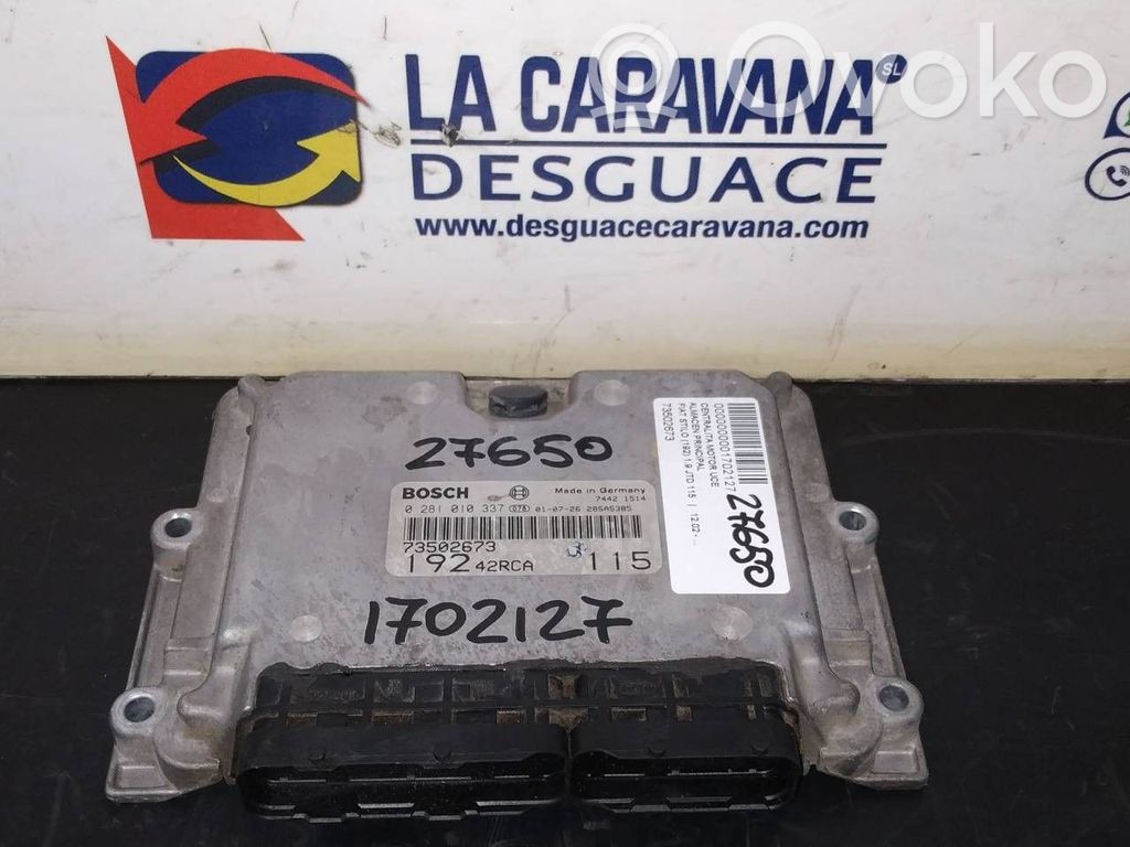 Fiat Stilo Engine control unit/module 