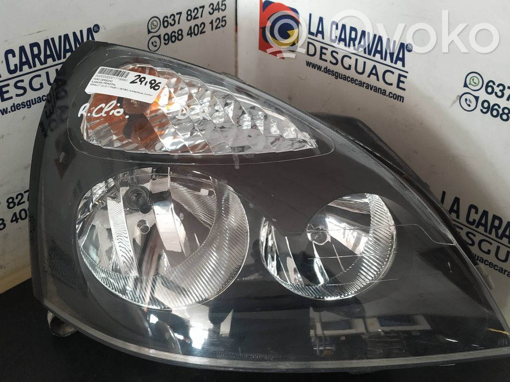 Renault Clio II Phare frontale 