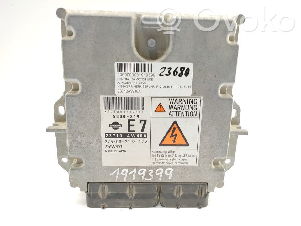 Nissan Primera Engine control unit/module 