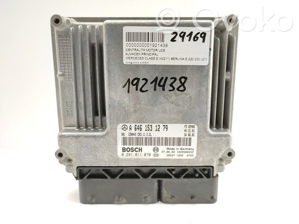 Engine control unit/module   0281011070,A6461531279
