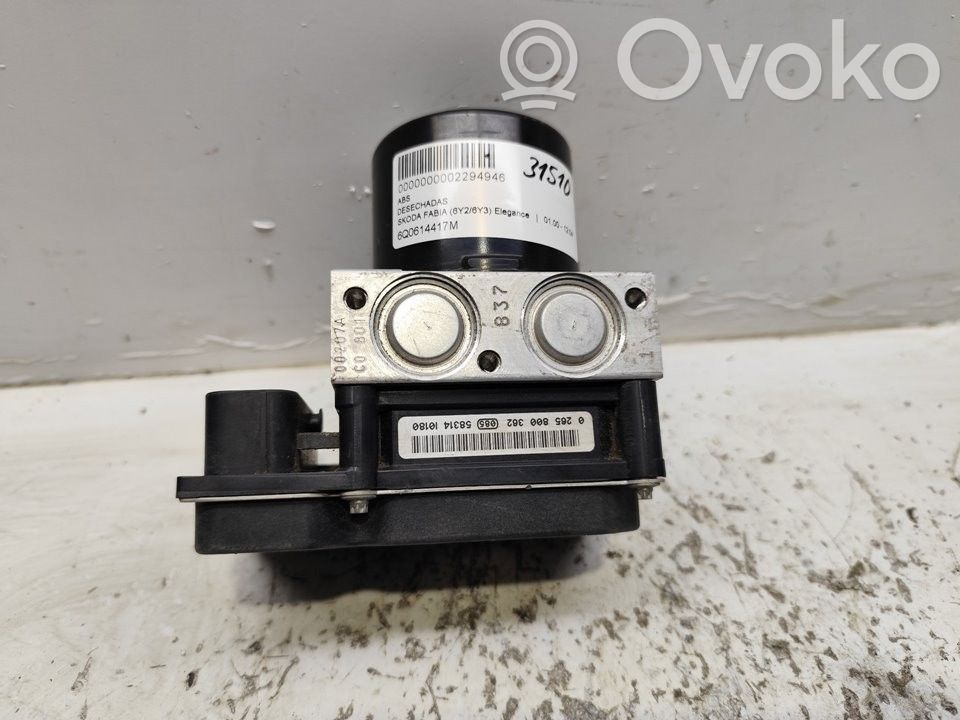 Skoda Fabia Mk1 (6Y) Bomba de ABS 