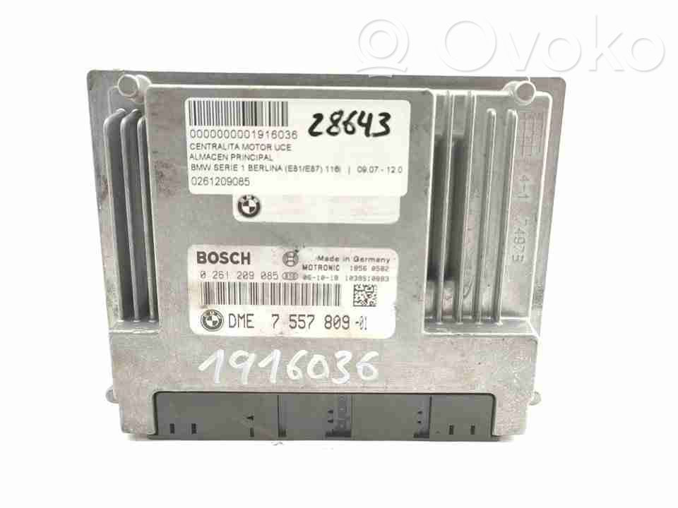 BMW 1 E81 E87 Unitate/modul de control motor 