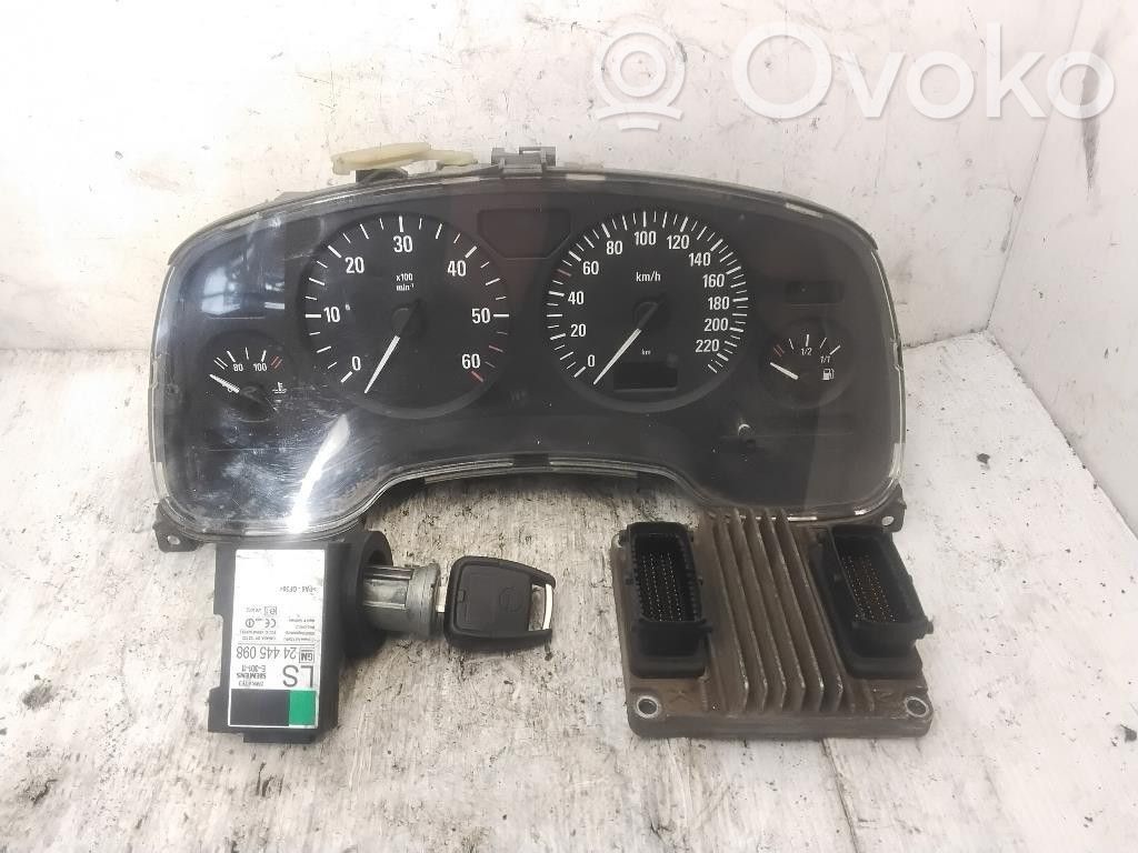 Opel Astra G Kit centralina motore ECU e serratura 