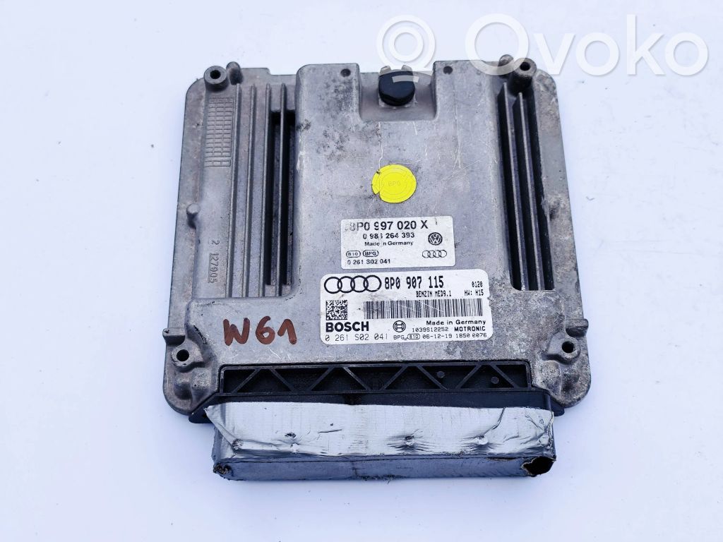 Engine control unit/module   8P0997020X,0986264393,8P0907115,0261S02041