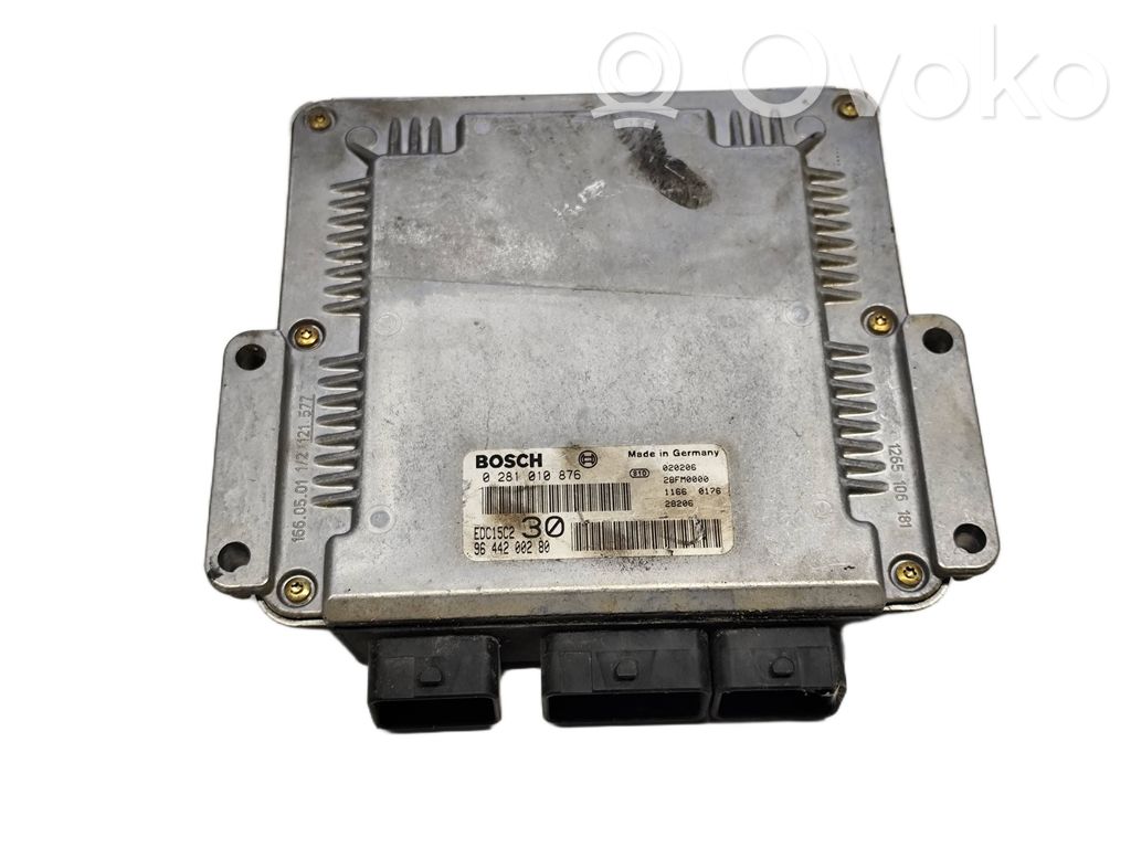 Engine control unit/module ECU   9644200280,0281010876,EDC15C2