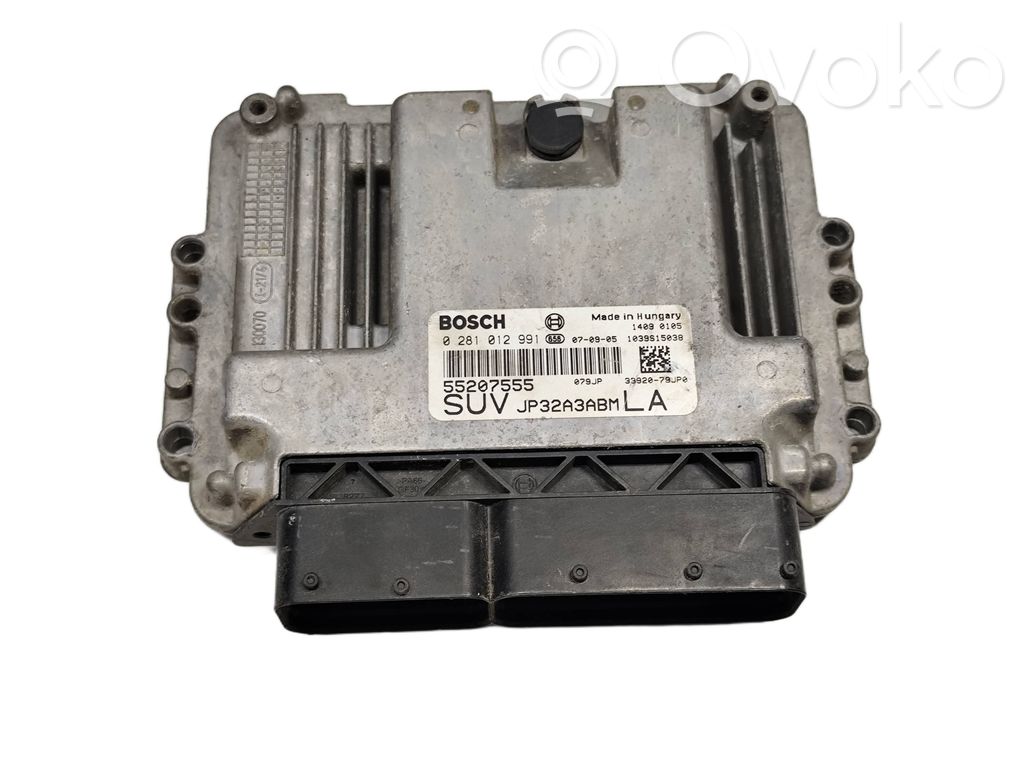 Engine control unit/module ECU   55207555,0281012991,JP32A3ABM