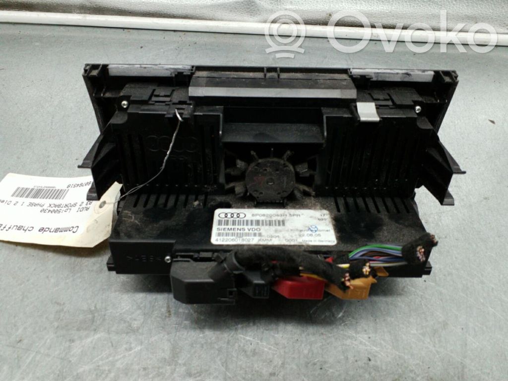 Audi A3 S3 A3 Sportback 8P Unitate control climatizare 