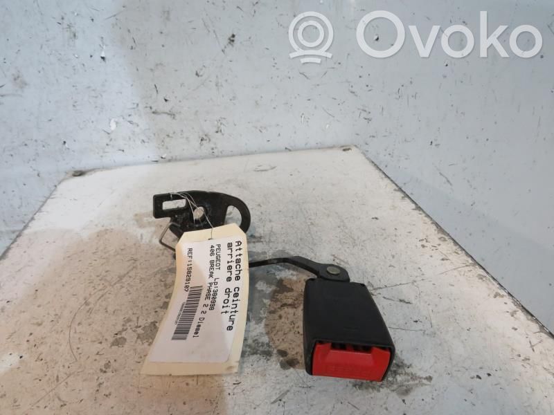 Peugeot 406 Hebilla del cinturón de seguridad trasero 