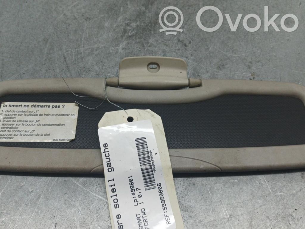 Smart ForTwo I Visera parasol 