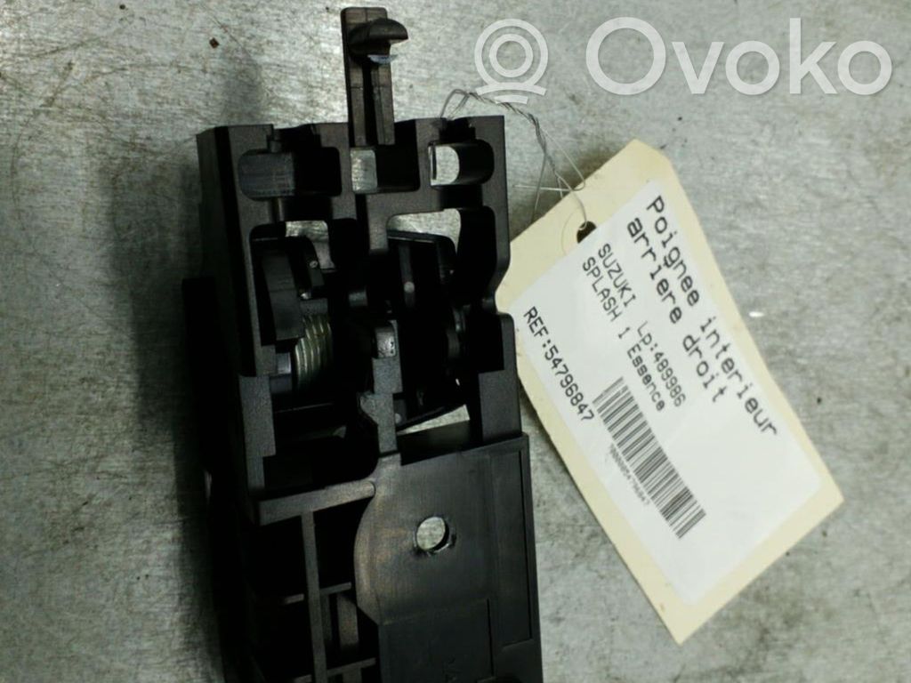 Suzuki Splash Rear door interior handle 