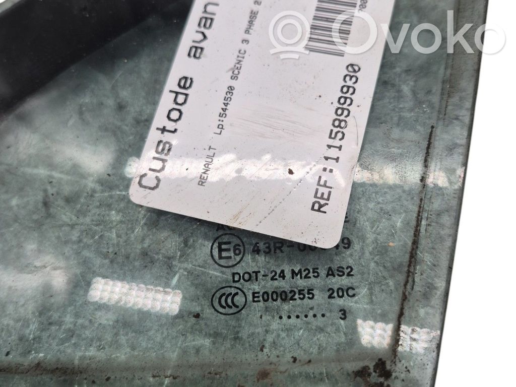 Renault Scenic III -  Grand scenic III Szyba karoseryjna drzwi przednich 