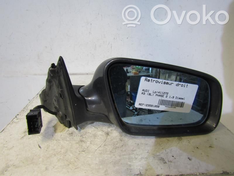 Audi A3 S3 8L Manualne lusterko boczne drzwi przednich 