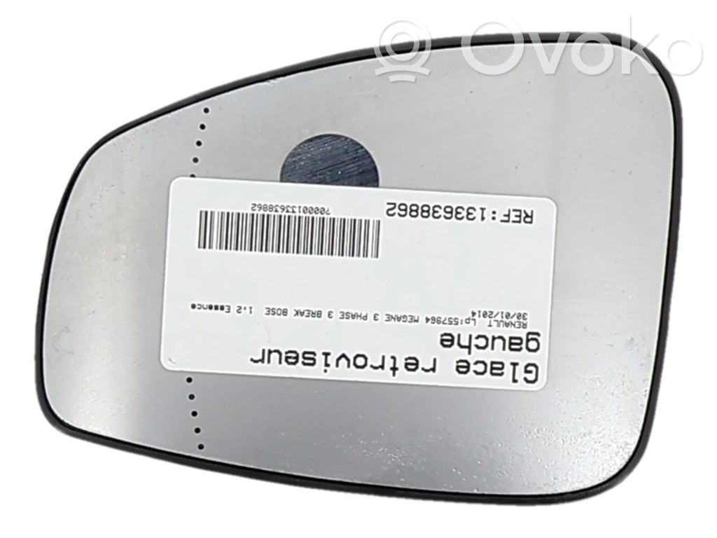 Renault Megane III Spoguļa stikls 