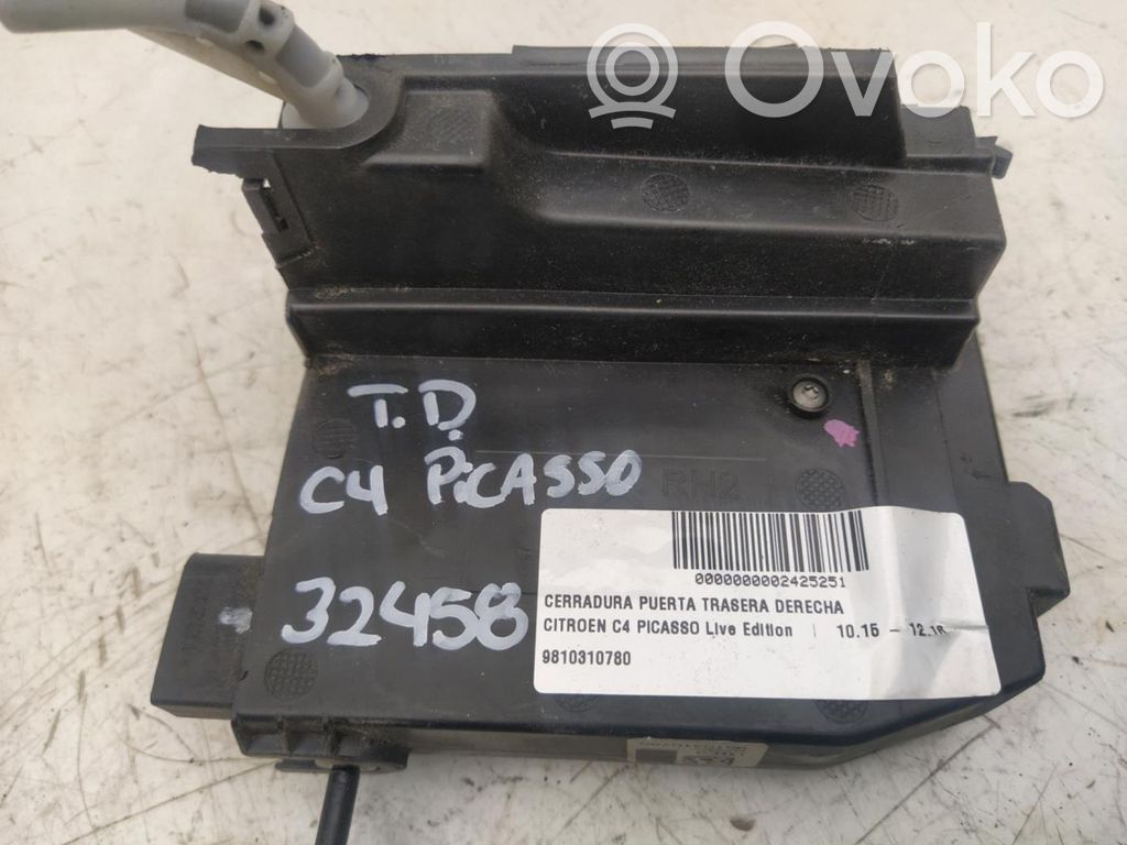 Serrure de porte arrière   9810310780