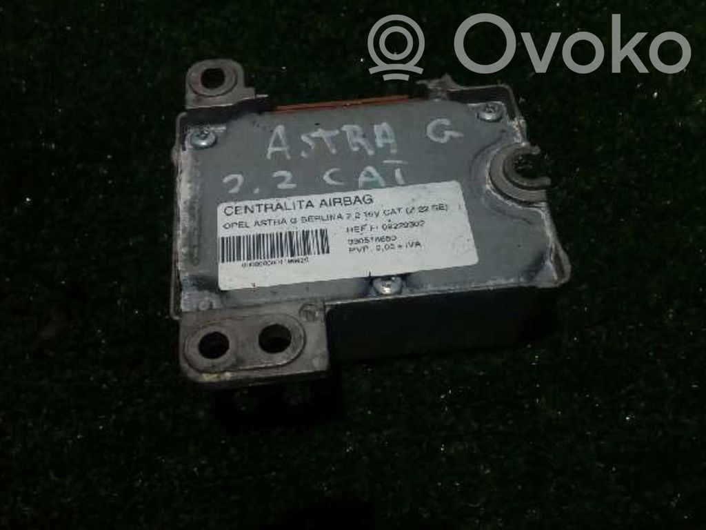 Module de contrôle airbag   09229302