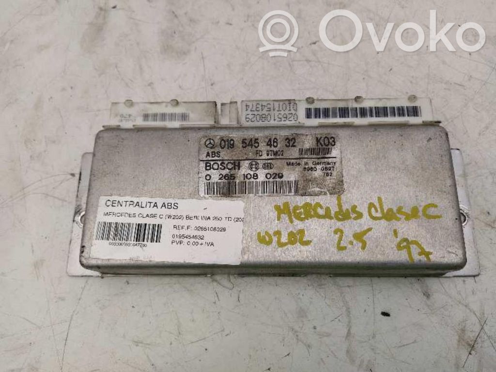 Unidad de control/módulo del ABS   0265108029