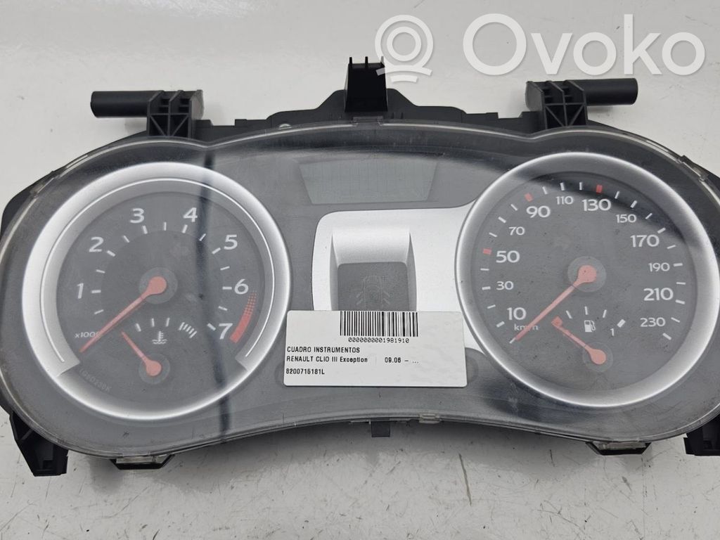 Renault Clio III Nopeusmittari (mittaristo) 