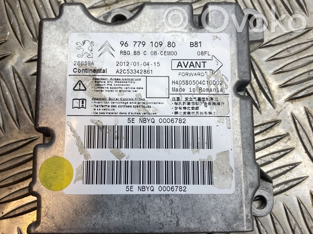 Citroen DS5 Airbag control unit/module 