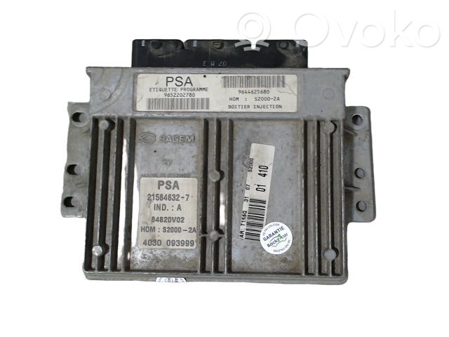 Peugeot 206 Engine control unit/module ECU 
