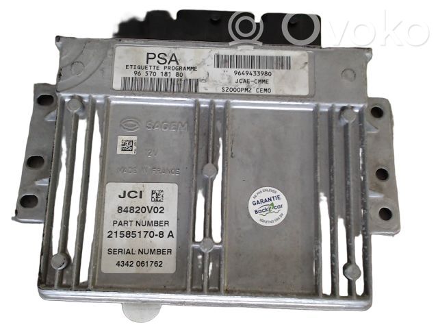 Citroen C3 Engine control unit/module ECU 
