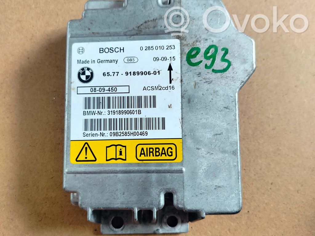 BMW 3 E92 E93 Airbag control unit/module 