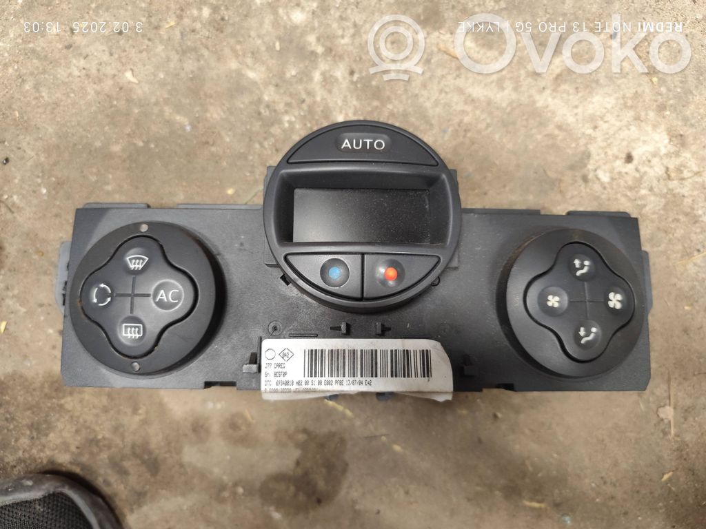 Renault Modus Climate control unit 