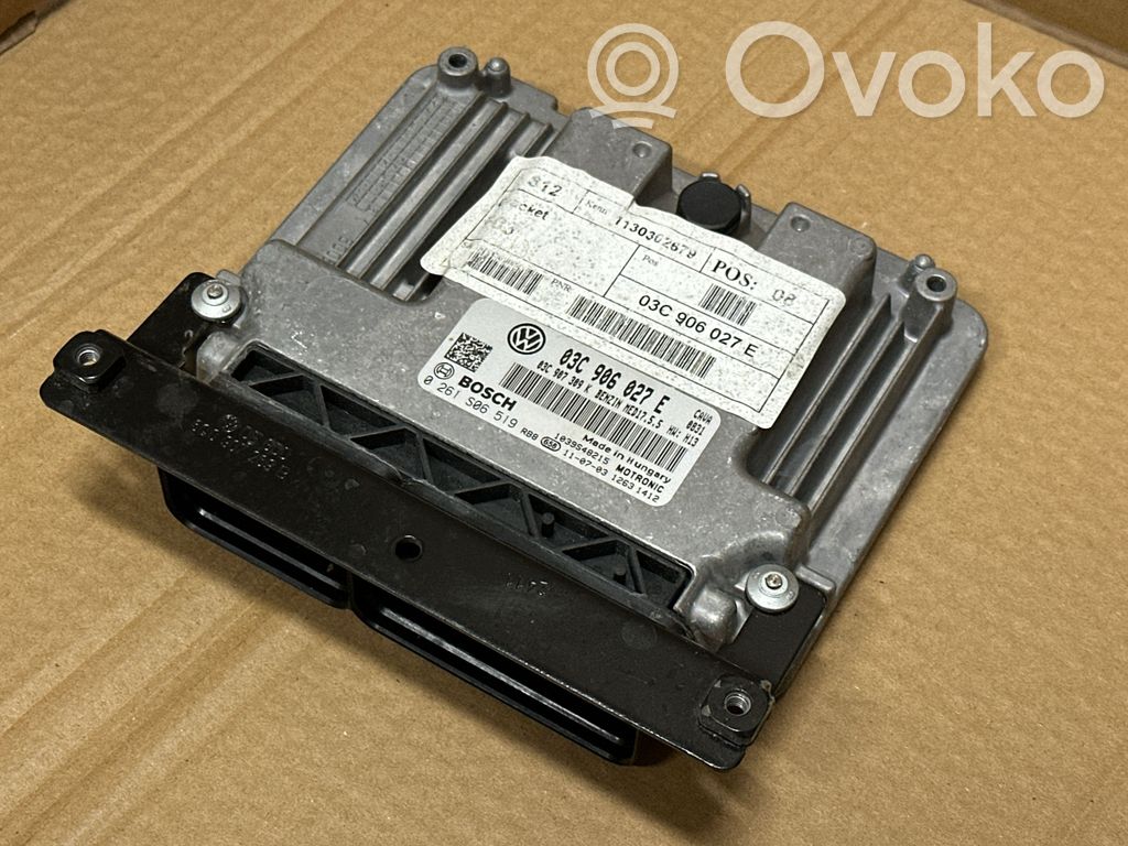Engine control unit/module   03C907309K,0261S06519,03C906027E