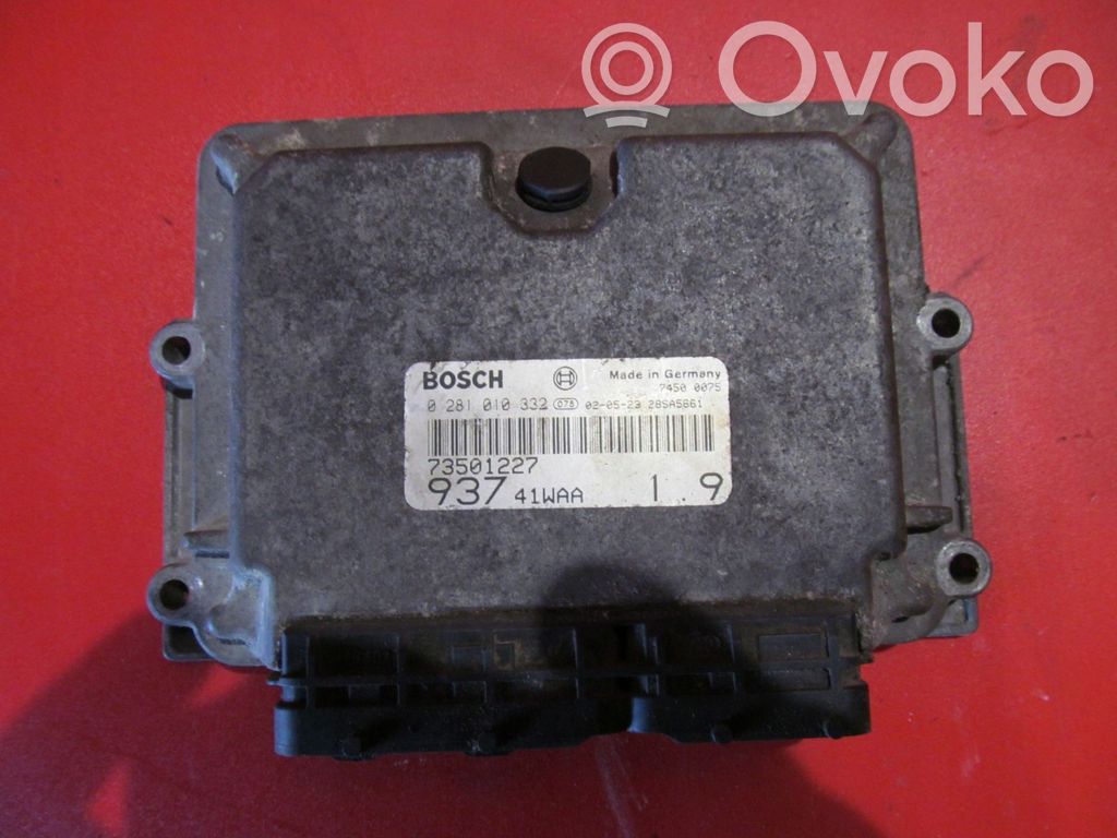 Engine control unit/module   73501227,0281010332