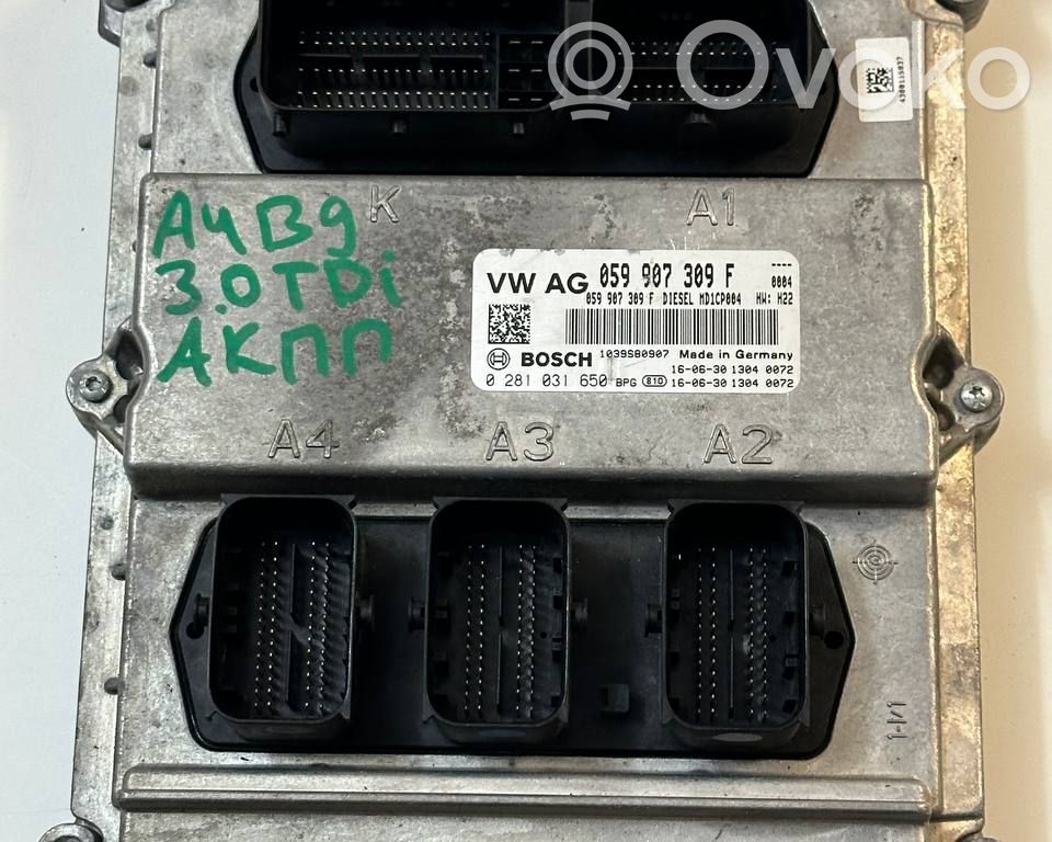 Engine control unit/module ECU   059907309F,0281031650,MDICP004