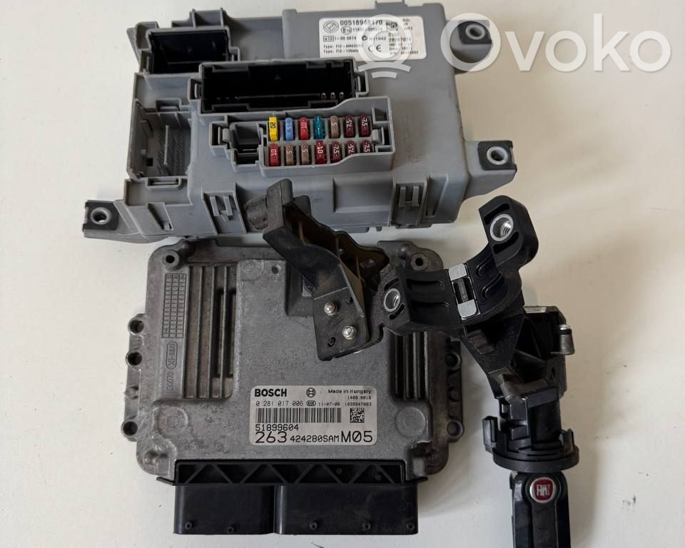 Fiat Doblo Unité de commande, module ECU de moteur 