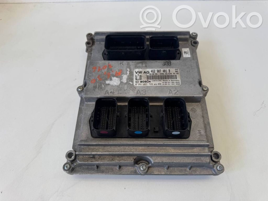 Engine control unit/module ECU   4G2907401B,0281031729,1039T01342,4G2907401