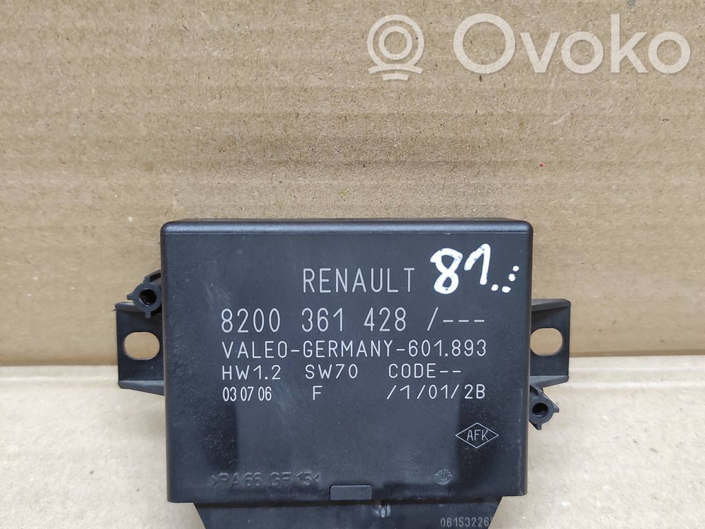 Renault Espace -  Grand espace IV Pysäköintitutkan (PCD) ohjainlaite/moduuli 
