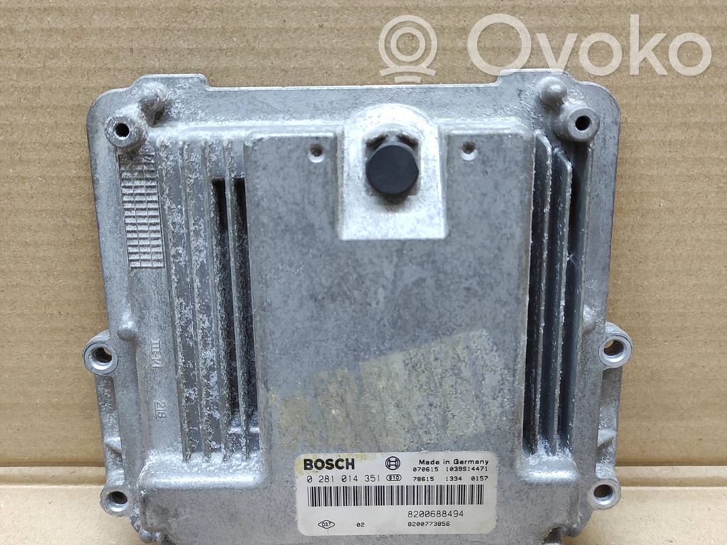 Engine control unit/module   0281014351,8200688494,8200773856