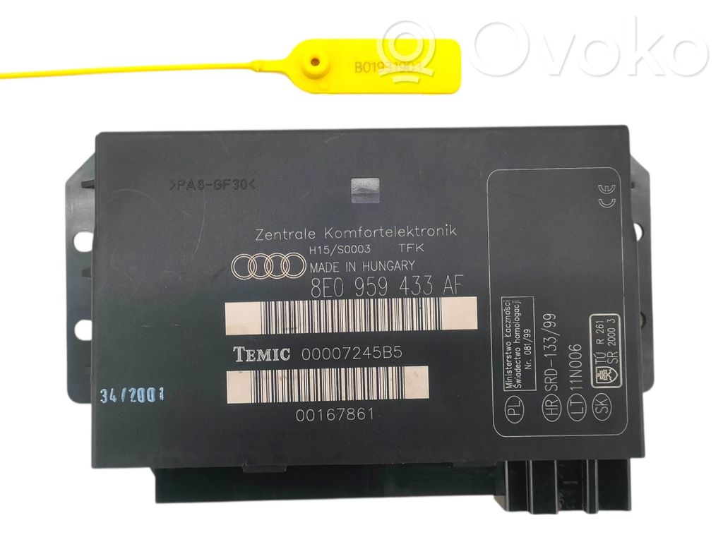 Audi A4 S4 B6 8E 8H Modul confort 