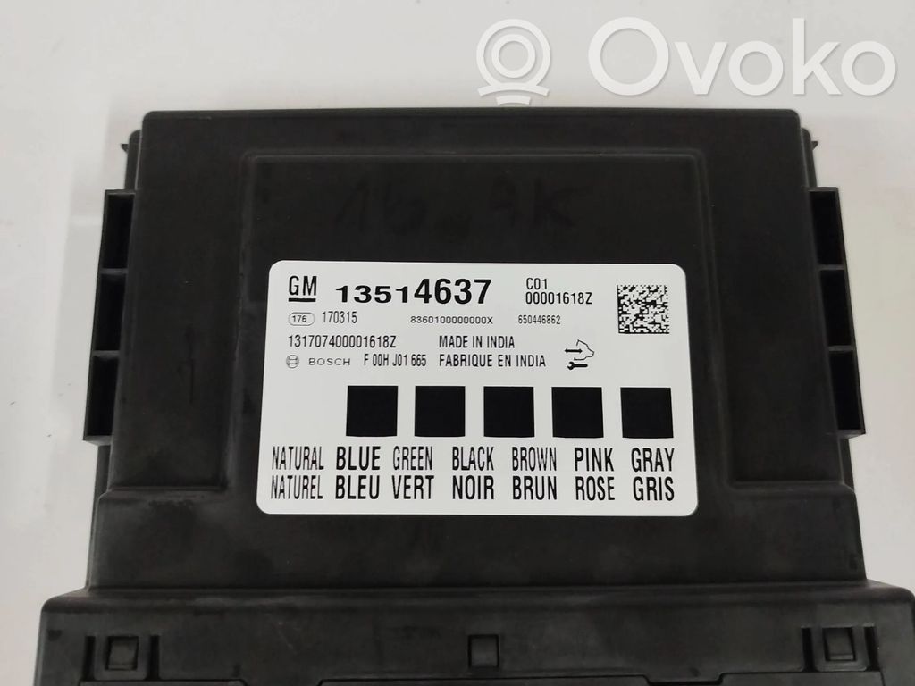 Opel Astra K Comfort/convenience module 