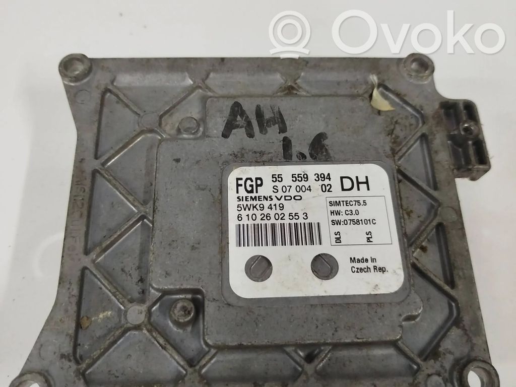 Opel Astra H Unitate/modul de control motor 