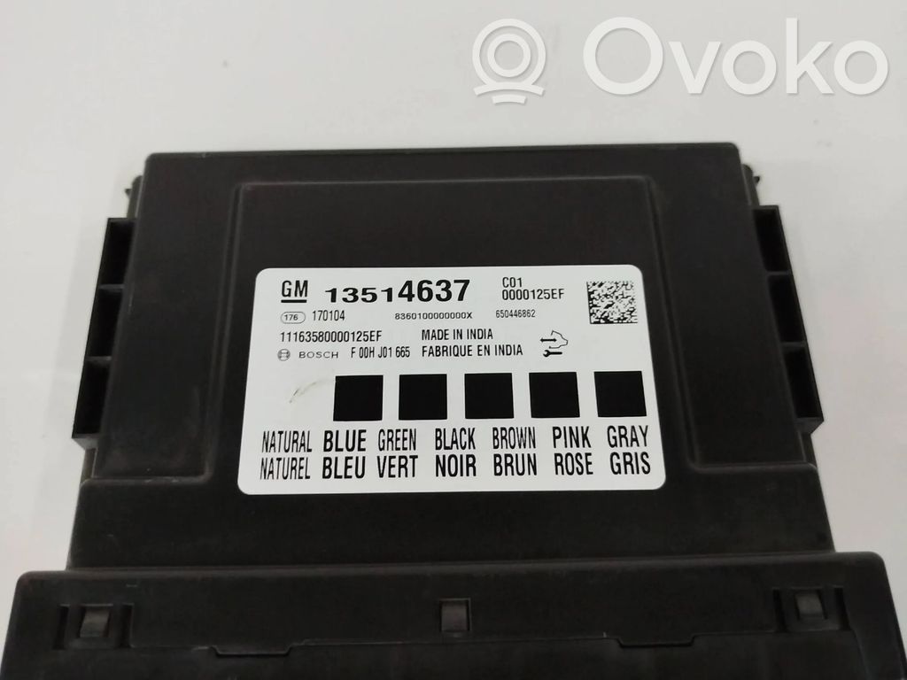 Opel Astra K Comfort/convenience module 