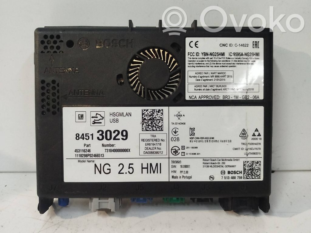 Opel Astra K Unité / module navigation GPS 
