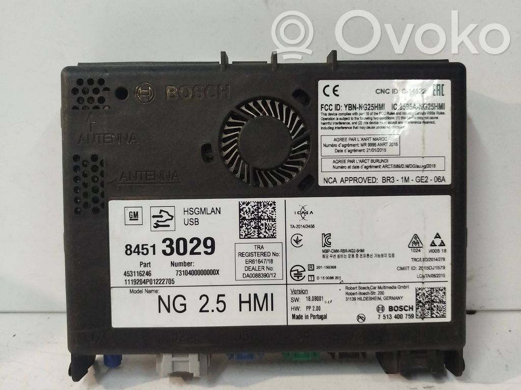 Opel Astra K Unité / module navigation GPS 
