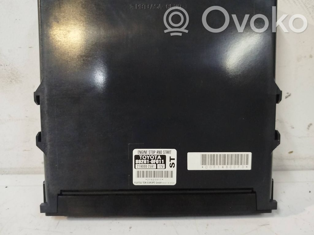 Toyota Verso-S Other control units/modules 