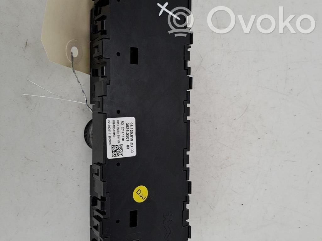 Opel Vivaro Head unit multimedia control 