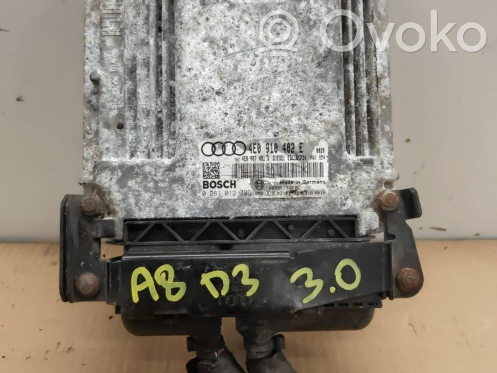 Engine control unit/module   4E0910402E,4E0907461D,0281012705