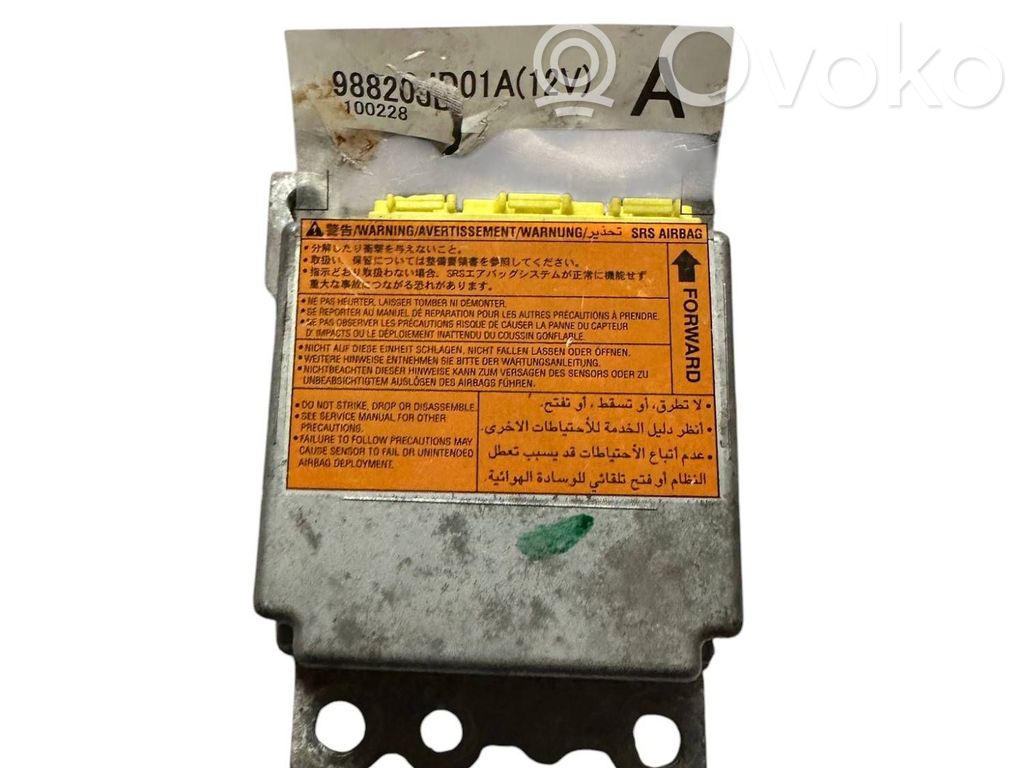 Sterownik / Moduł Airbag   98820JD01A,100228