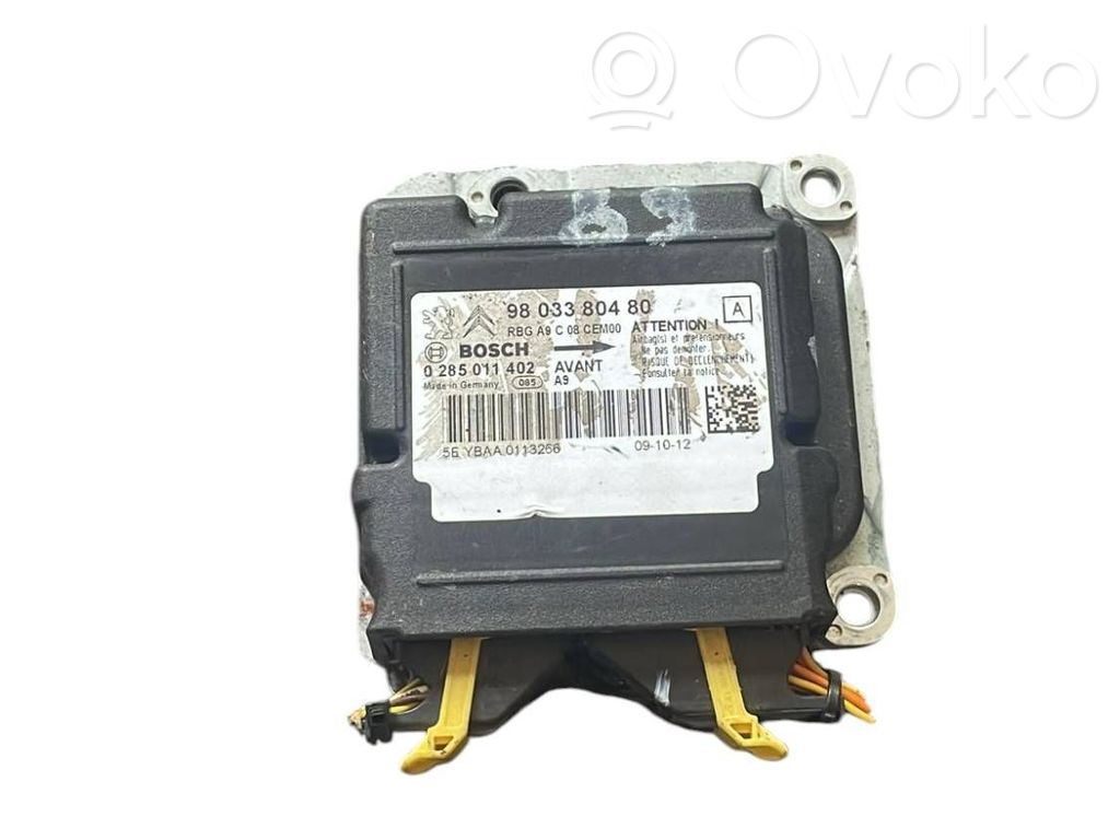 Peugeot 208 I Airbag control unit/module 